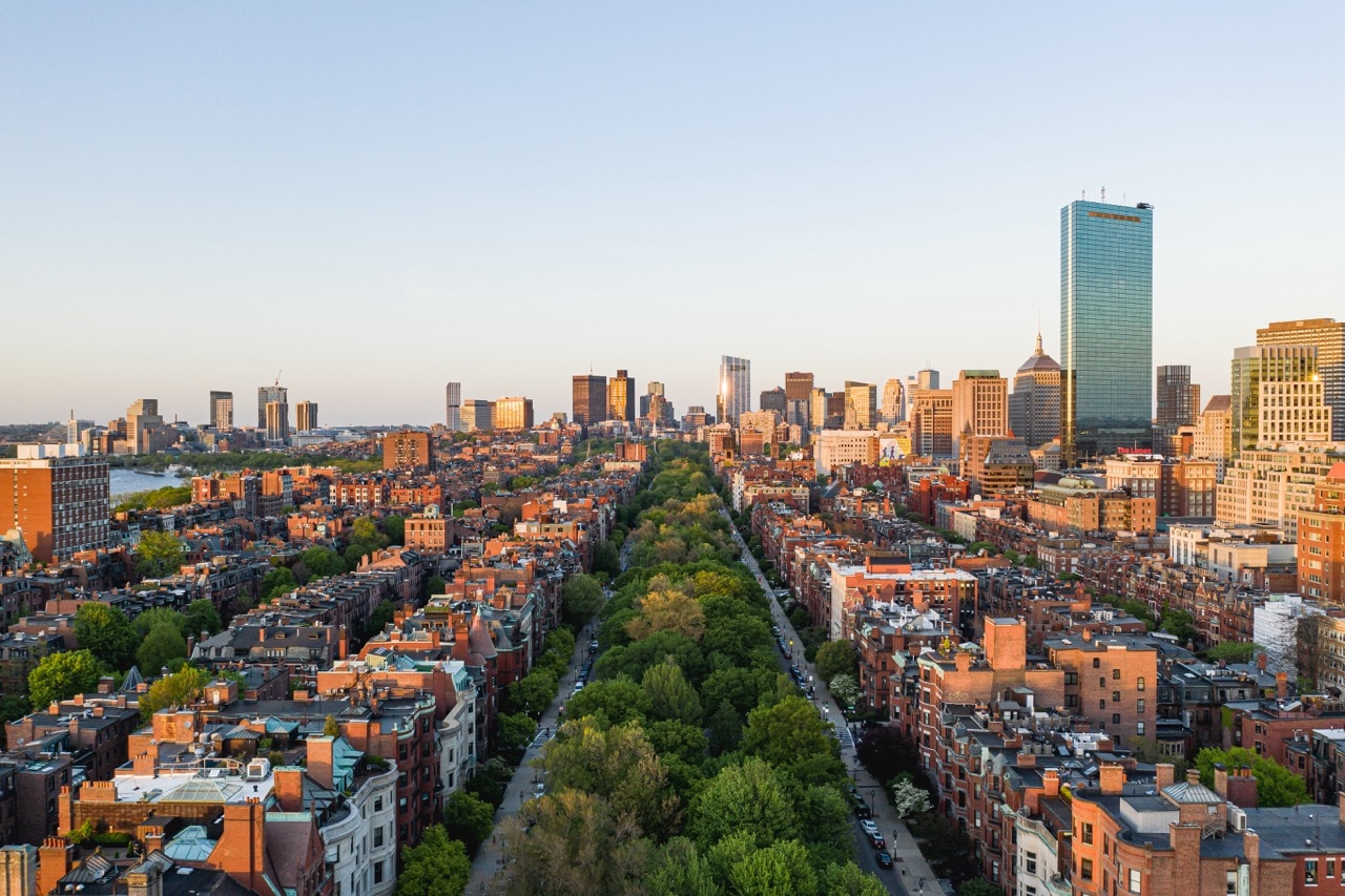 Newbury Street from Above