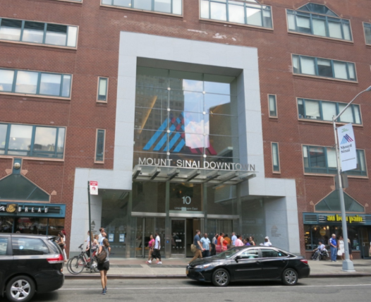 Image of exterior of Mount Sinai Downtown