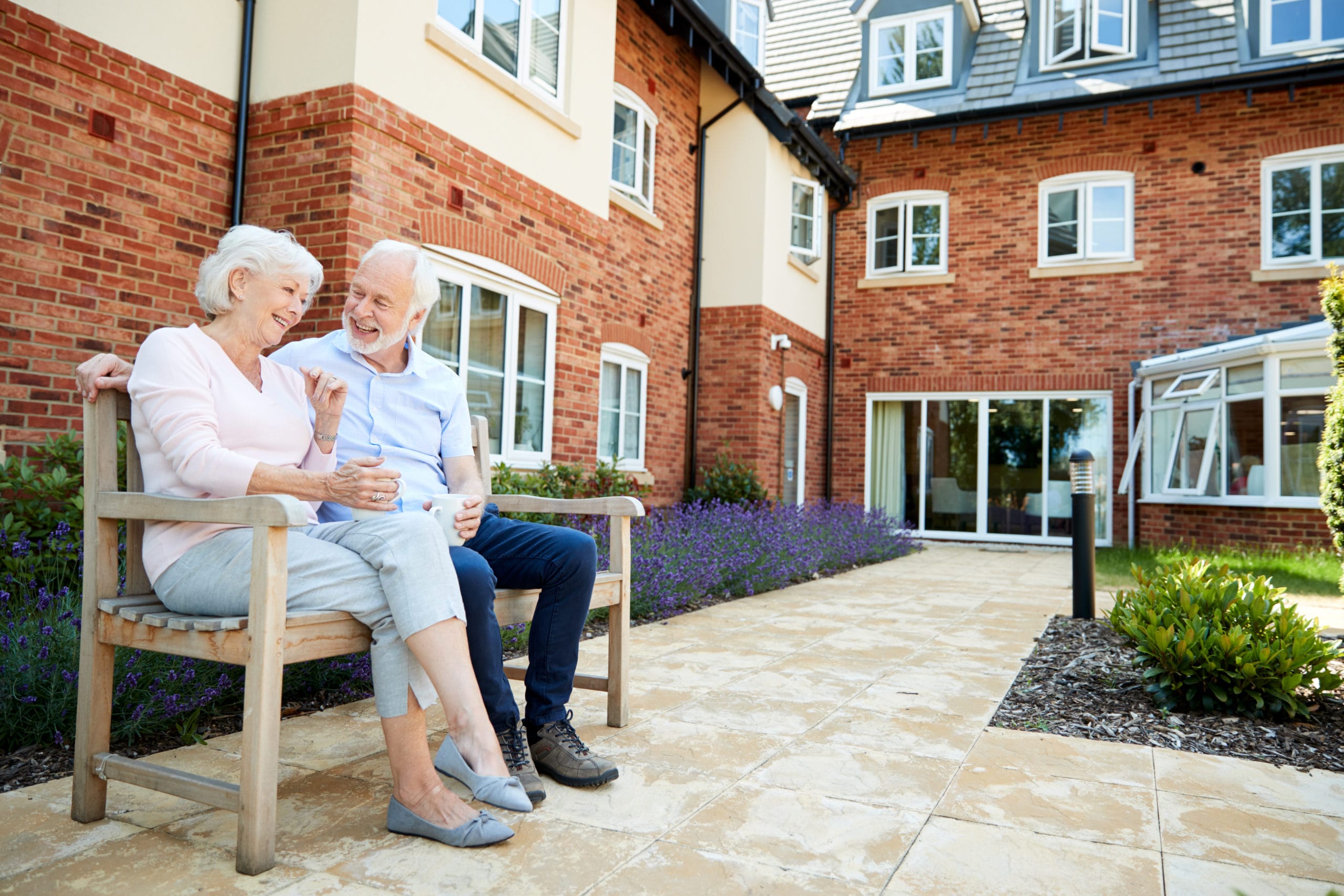 Image of seniors at a living facility