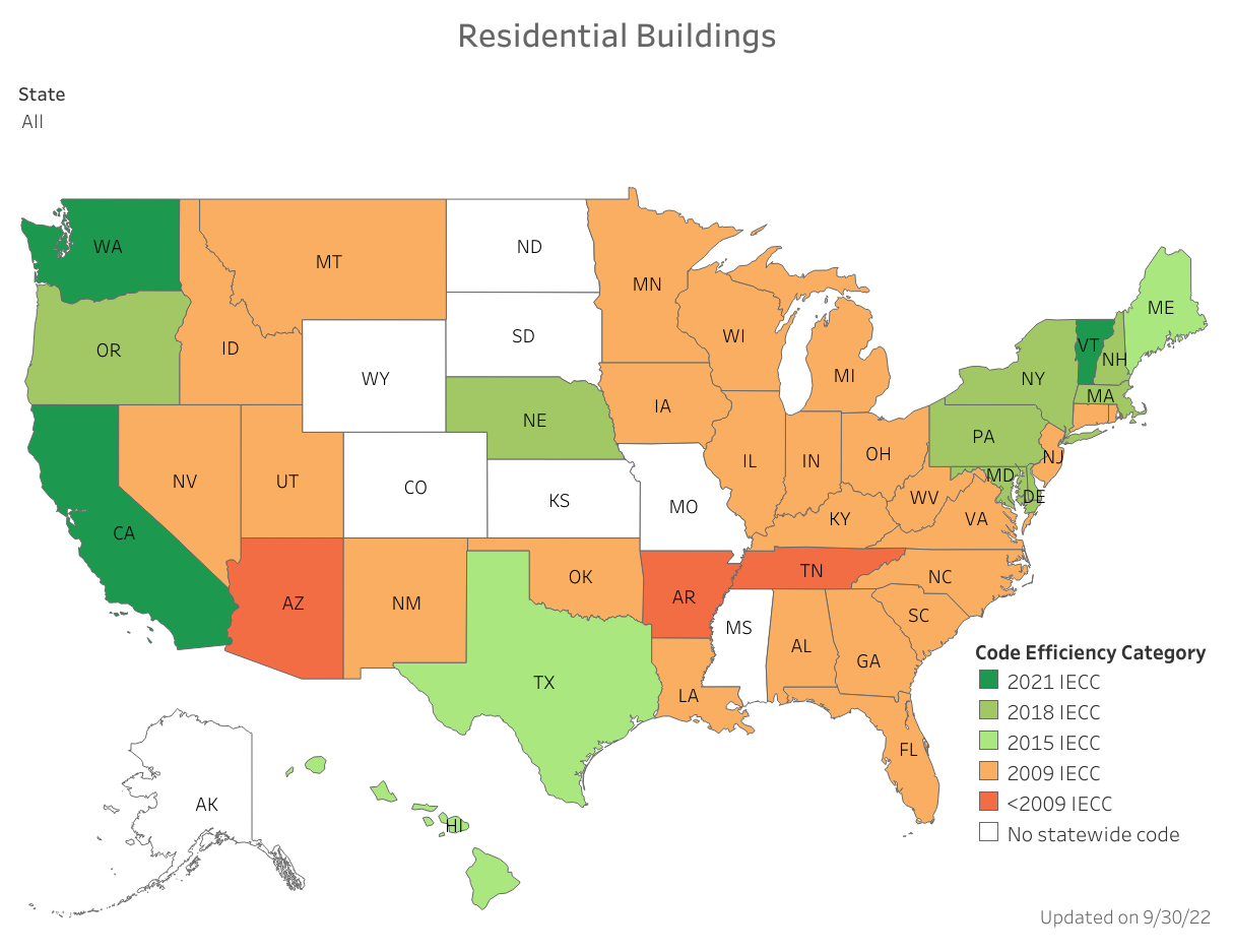 Getting Ready For The 2024 IECC The Requirements Proposed For   Residential Building Code Efficiency By State 